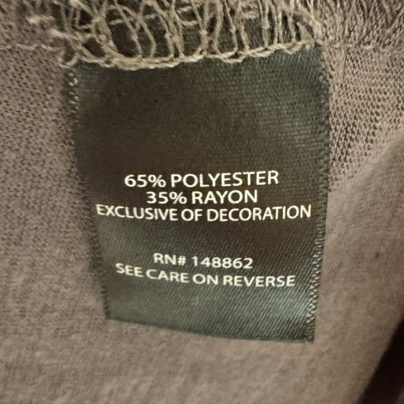 2/$20  Torrid Babydoll Feather Soft Embroidered Club Tank Tie Back Grey - Picture 6 of 9